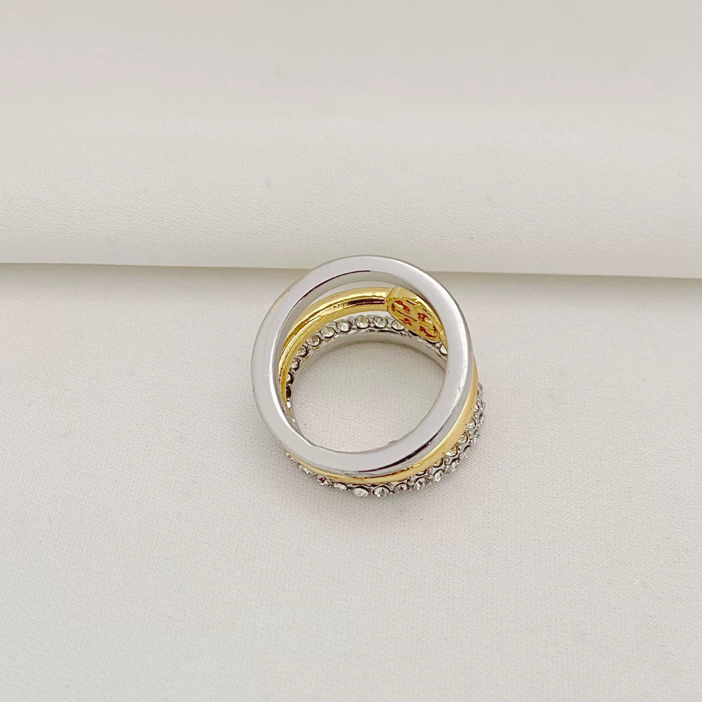 Tory Burch Rhinestone Triple Layer Ring - Picture 3 of 6